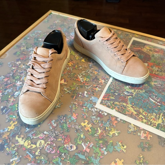 Frye Leather Sneakers in Light Blush - Picture 2 of 10